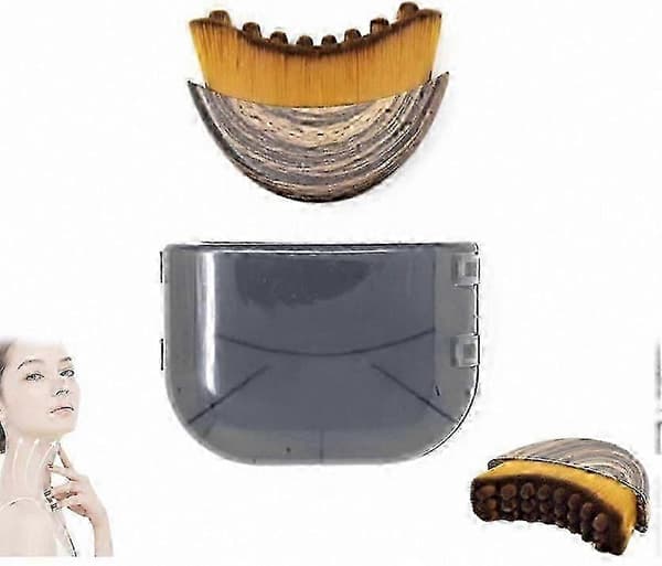 Ansiktslymfdränageverktyg, käklinje- och hakformningsmassager, minskar svullnad med ultramjuka borst för skulptering