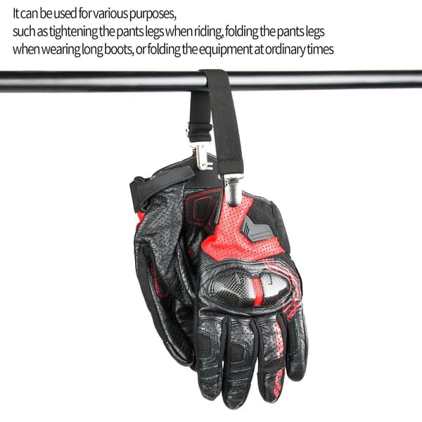 Motorcykelbyxbenklämmor Justerbara stövelremmar Klämmor Byxbyglar Elastiska benremmar för
