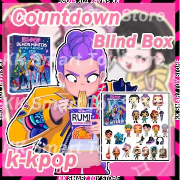 [RM] Korean Wave Devil Hunter Advent Festival Blind Box Juletræspynt Akryl Vedhæng