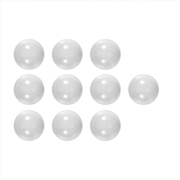 10 st kulor 16 mm glaskulor Knicker glaskulor dekoration White