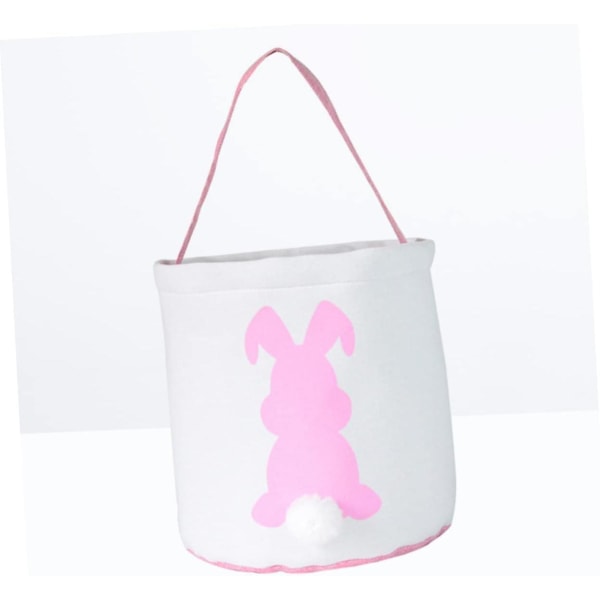 Easter Bunny Treat Bag - Rosa påskäggkorg för godis, presenter och äggjakt