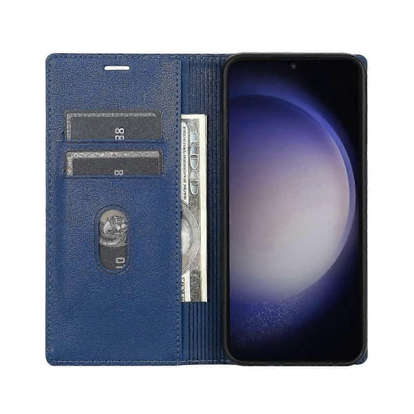 Till Samsung Galaxy A16 4G/5G Plånboksfodral Magnetlås PU-läder Telefonfodral-Svart Multicolor Blue