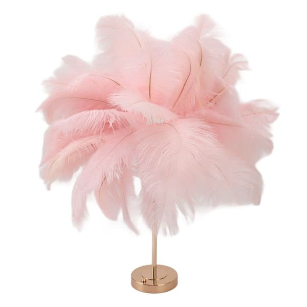 [RM]Romantic USB Powered Feather Table Lamp, 3-Color, Dimmable KLB