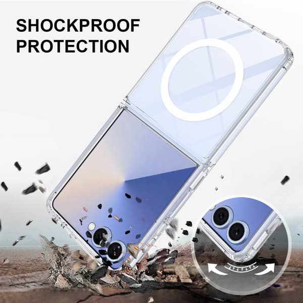 Samsung Galaxy Z Flip 7 Case MagSafe Hybrid Transparent[RM] 47