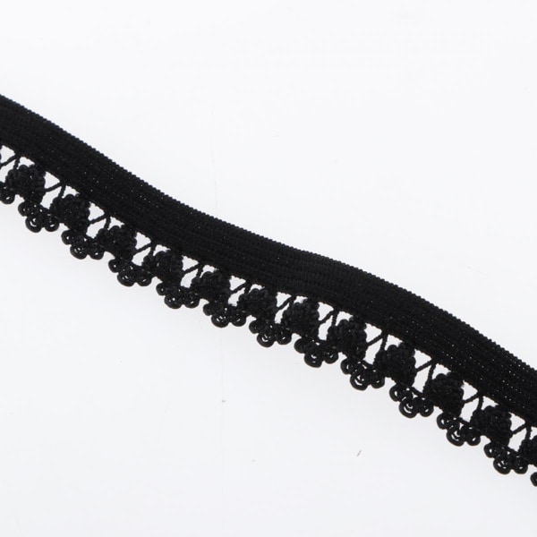 2 Rullar 50 Yards Stretch Elastisk Spetsband Kantband För Hårband Kläder DIY