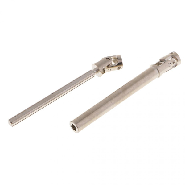 Universell metall 4x3mm stålled drivaxel för rc bandvagn 75-105mm