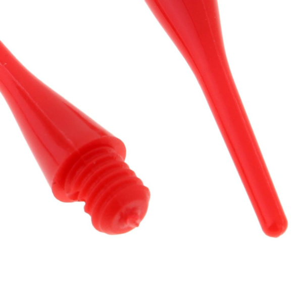 Ersättning 20 st mjuka nylonspetsar för elektronisk dart 22mm röd