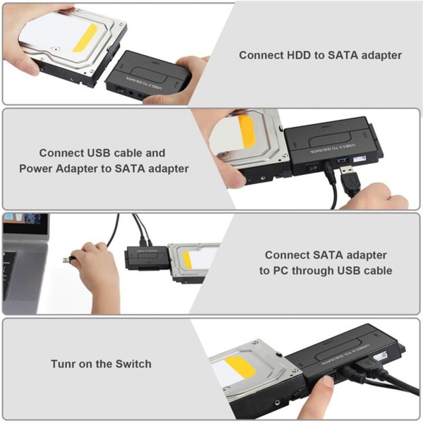 SATA IDE till USB adapter