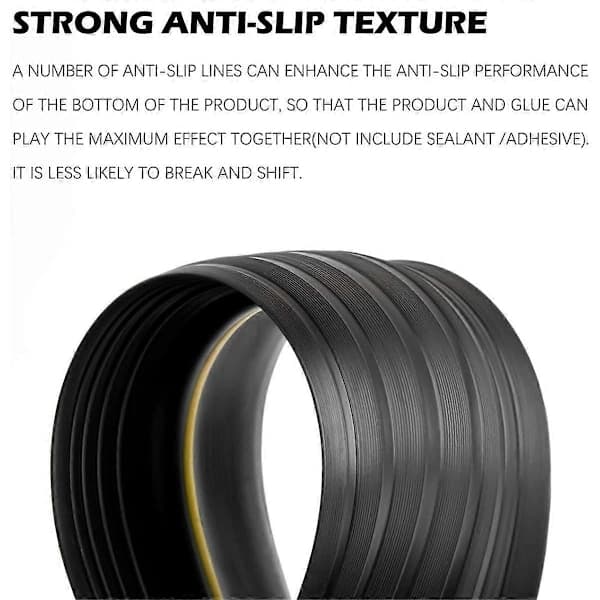 [RM] Universal Garage Door Bottom Threshold Seal Weatherproof Rubber (3m, Black)