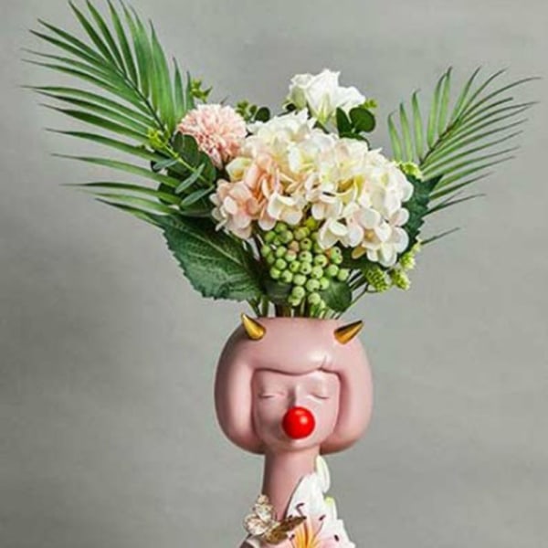 2 st Flicka Blåser Bubblor Blomkruka Planteringskärl Söta Skrivbordsdekorationer Centerpieces