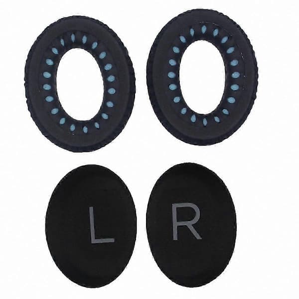 QC45 erstatningsørepuder, sort, kompatibel med Bose QuietComfort 45
