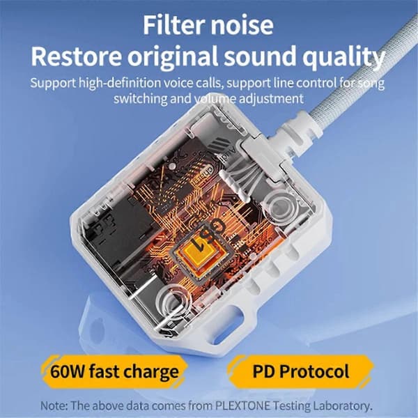 PLEXTONE GS1 2-i-1 Hodetelefonkonverterer 31 31 ABS