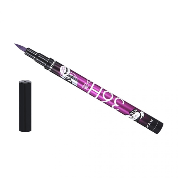 Precision Smudgeproof Eyeliner Definer Flytande Eyeliner Penna Lila Lila