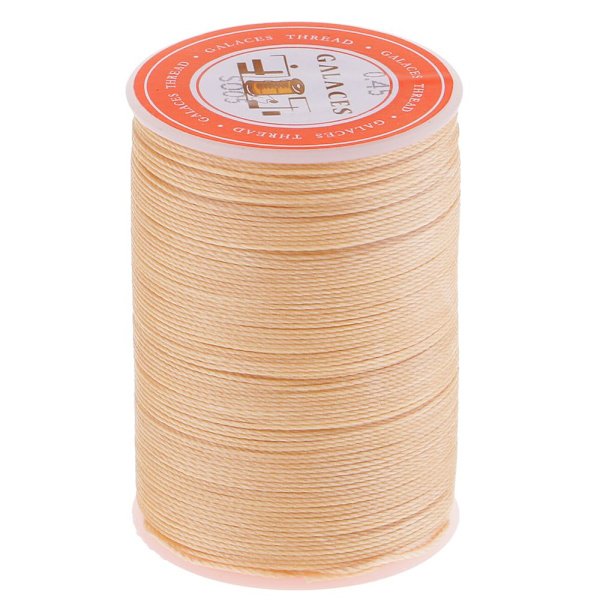 0,45 mm Lädersömnadstråd Handsydd Reparationstråd Beige