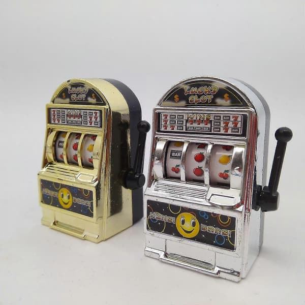 2 st mini-spelautomat barn handhållen lotterimaskin leksaksshaker presentleksak