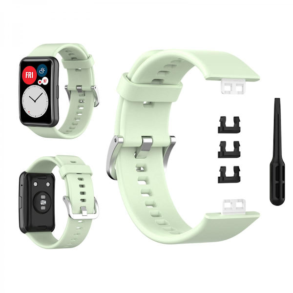 Mjukt Silikon Armbandsur Rem För Huawei Fit Watch TIA-B09 TIA-B19 Grön