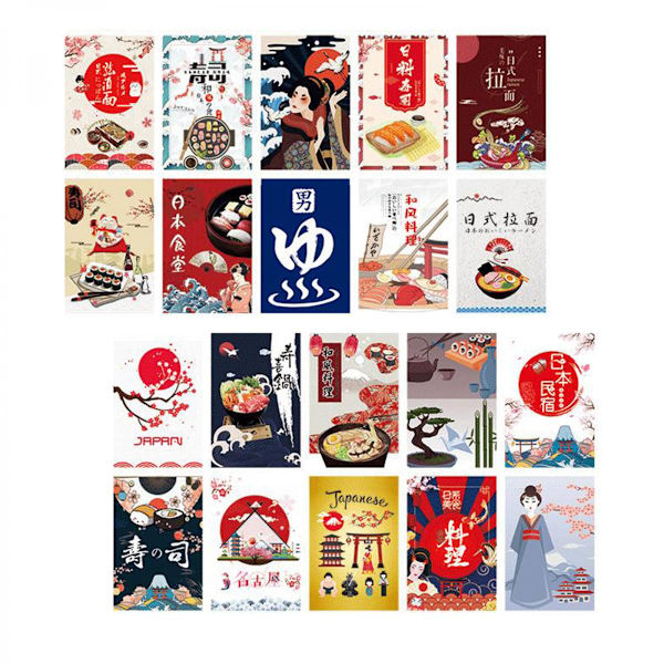 Japansk Vimpel Banner Polyester Flaggor Sushi Restaurang Dekor Typ 2