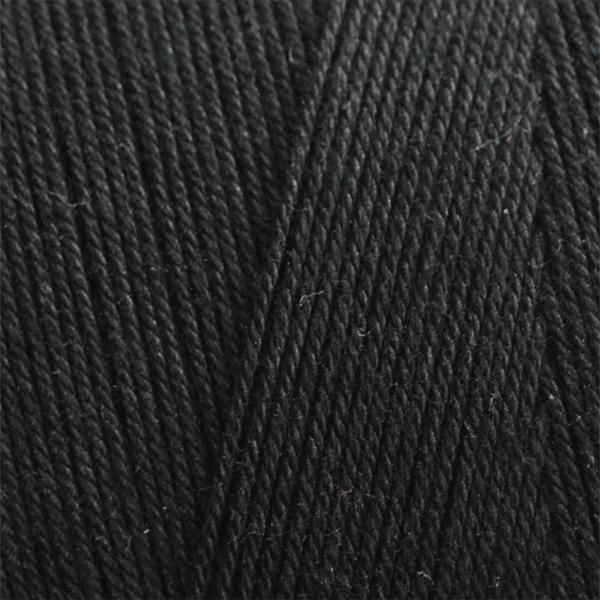 Extra stark varp 12/6 Svart - 500 gr / rulle - 100% ekologisk bomullsvarp Svart Black one size