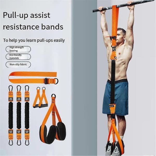 Træningselastikker til pull-ups, modstandsstrop til pull-ups, hjælp til hængende træning, chin-up træning, kropsstræk