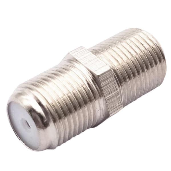 F-hona till F-hona antennkontakt silver