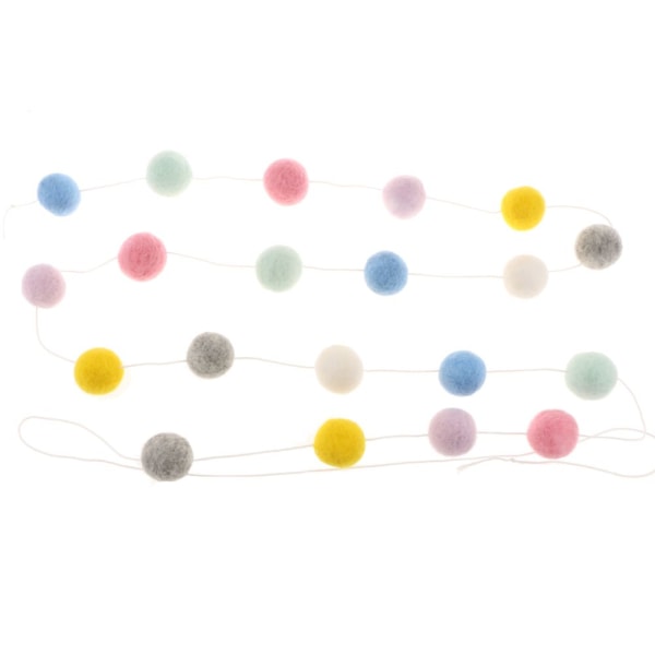 filtboll prydnader barnrum hängande myggnät dekoration färgglada