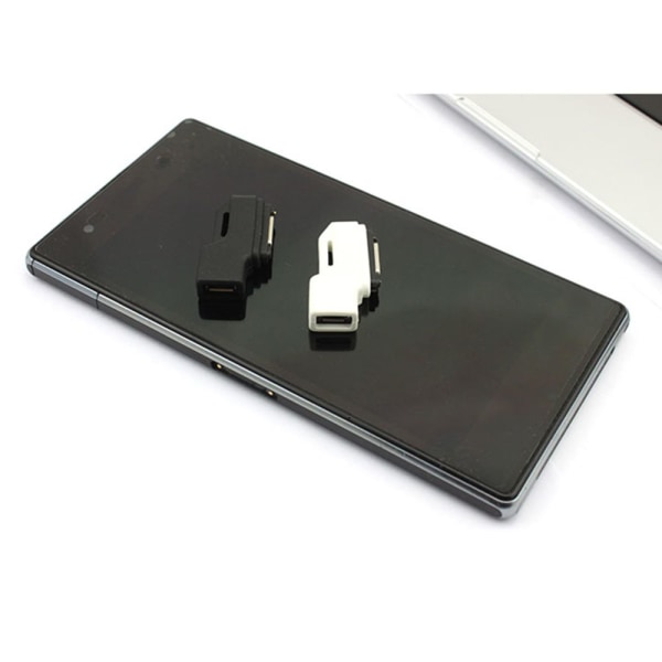 Micro USB till magnetisk laddaradapter för Sony Xperia Z1 Z2 Z3 compact vit