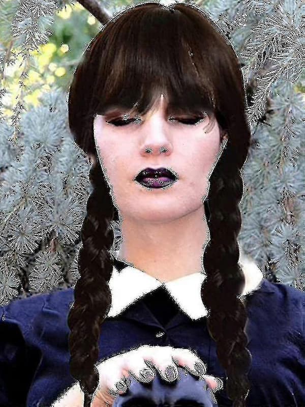Wednesday Addams -peruukki peruukkihatulla, peruukit keskiviikolle
