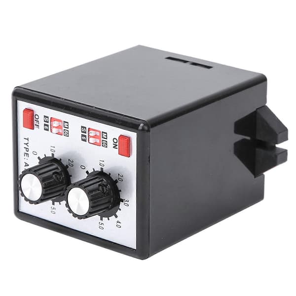 På Av Dubbel Timer Relä Ratt Kontroll Tidsbrytare 6S - 60M AC 220V med Dubbel Timer, Reläfunktioner