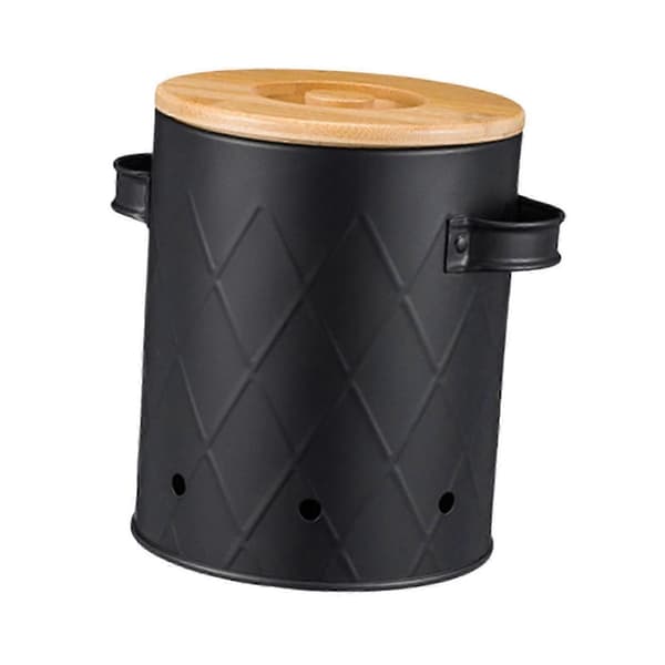 [RM] Potato Box Food Storage Container with Lid Vegetable Storage Box Kitchen Storage Jar for Pantry Countertop - Perfect Black Medium