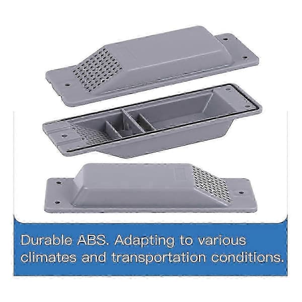 Luftventiler for containere - 8-delt ventilasjonssett for lastlagring Gray