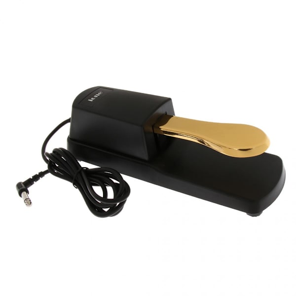 Sustainpedal för elpiano guld keyboardinstrument