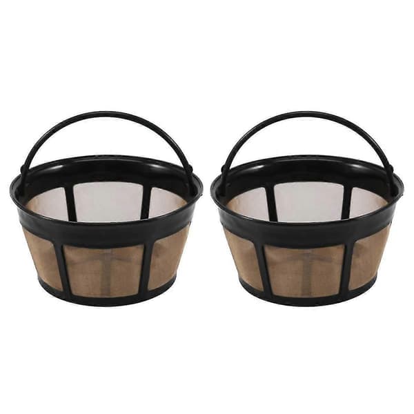 Gjenbrukbar Kaffe Filter, Kurv Kaffe Filter 8-12 Kopper Erstatning Kaffe Filter Med Rustfritt Stål