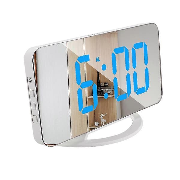 Digital väckarklocka, väckarklockor för sovrum, stor display spegel style1
