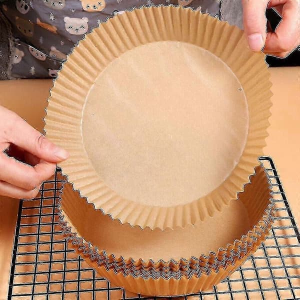 100 stk. non-stick bagepapir til airfryer-bagning