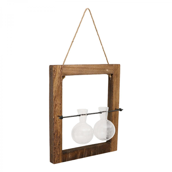 Förökningsstation Vas Dekoration Glödlampa Glas Planteringskärl Terrarium 2 Rör