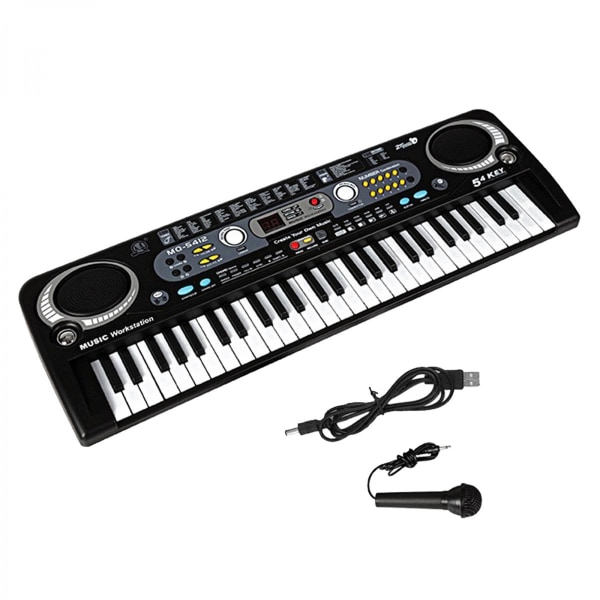 61 Tangenter Digitalt Musikkeyboard Elektronisk Keyboard Elpiano för Hemmabar Scen Semesterfest