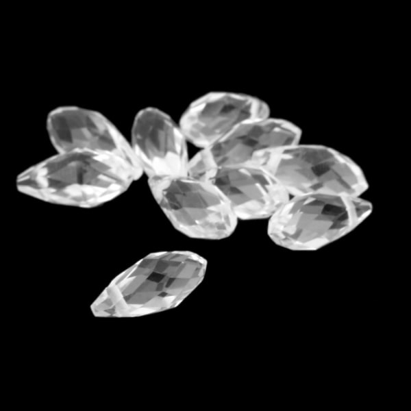 20 st droppformade facetterat glas lösa pärlor Smycketillverkning gör-det-själv hantverksmaterial