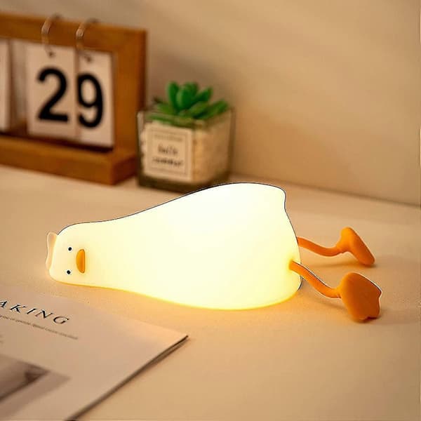 [RM] Silikonand LED nattlys, USB oppladbar berørings nattbordslampe
