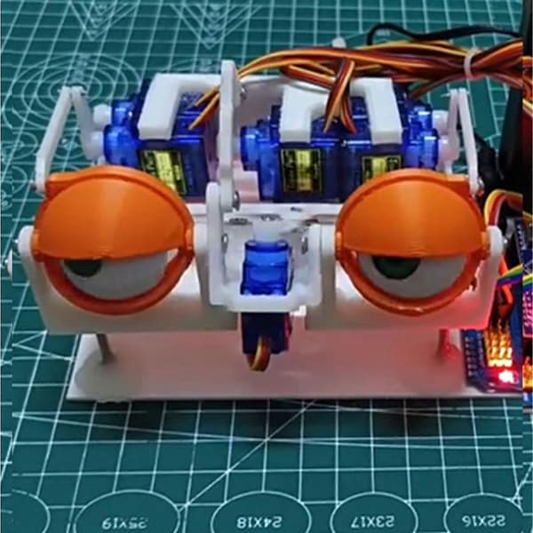 [RM]Animatroniske øyne DIY-sett, for Arduino Bionisk robot SG90 servo Joystick-kontroll
