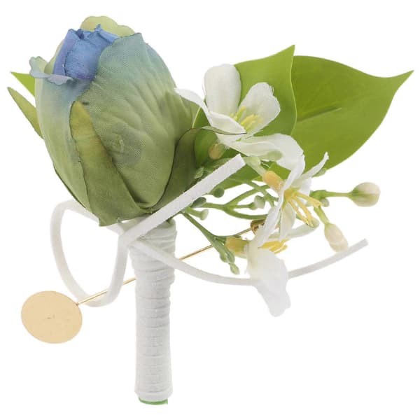 Kunstige bryllupscorsager Tulip Boutonniere til 2 stk. formel brug