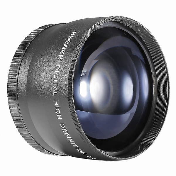 58mm 2x teleobjektiv telekonverter för 18-55mm