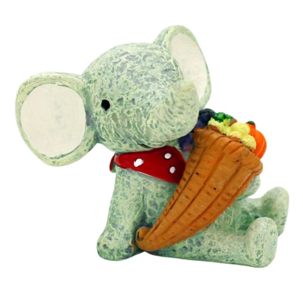 Hartshantverk Smådjur Figur Blomkruka Bonsai Dekor A-elefant