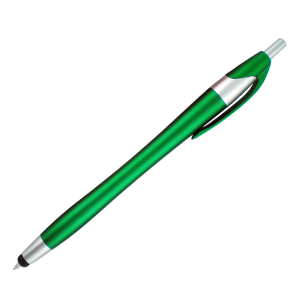 2-i-1 Pekskärm Kapacitiv Kulspetspenna Stylus för iPad iPhone Grön