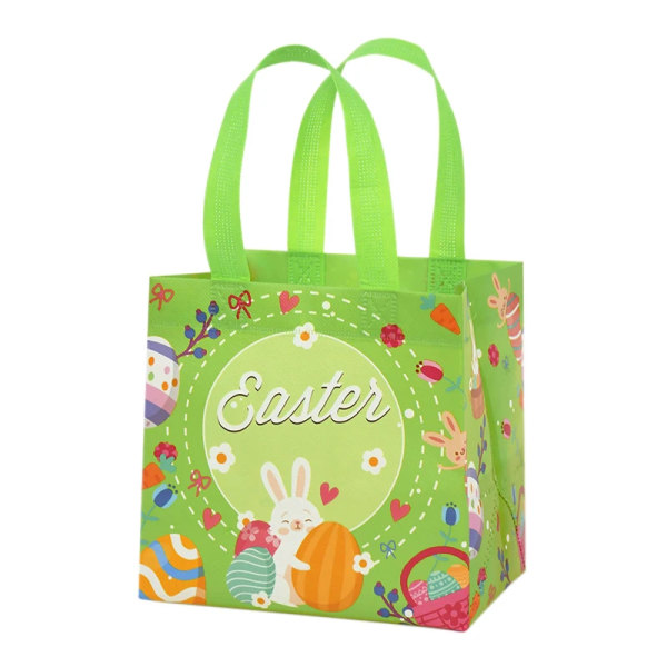Påskpresentpåse Kanin Non Woven Förpackning Kakor Godispåse Glad Påsk Party Dekoration B02