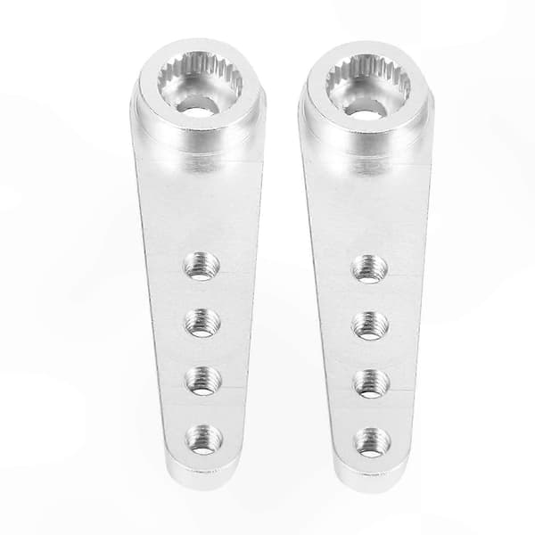 CNC-bearbejdede aluminiumsservoarme, 23T-kompatibilitet, 1,25-2,5 tommer længde, holdbart design for forbedret ydeevne Silver