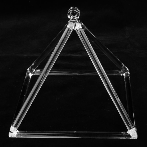 6 tums kristallpyramid sångskål c note för ljudmeditation yogabön