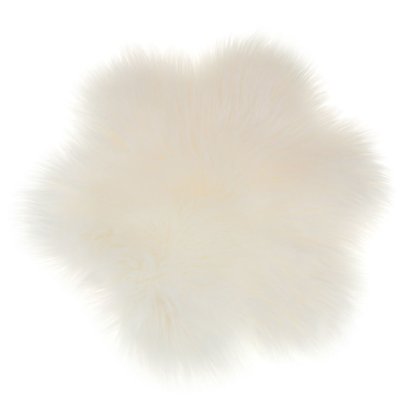 Mjuk fluffig fårskinnsimitation Fuskpäls Matta Områdesmattor Blomma 60cm Vinröd