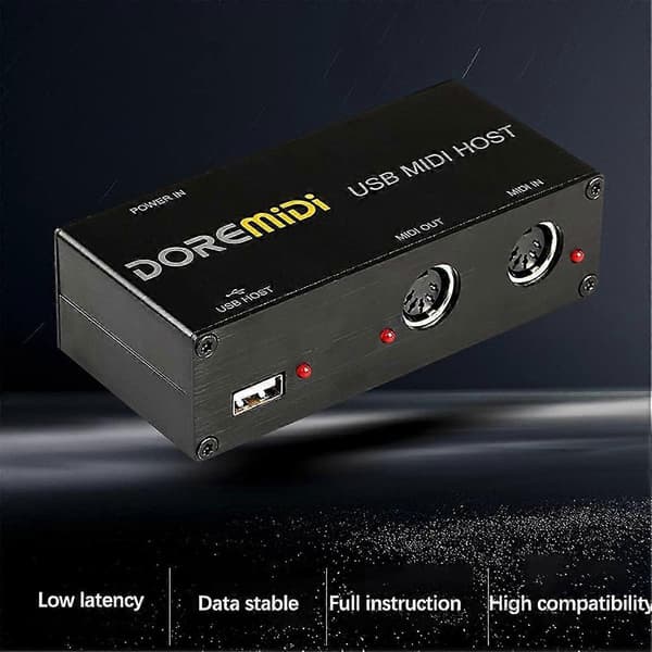 1 USB til MIDI Host Guitar Effector MIDI Synthesizer Generator MIDI Interface Enheder Elektronisk Instrumentudstyr