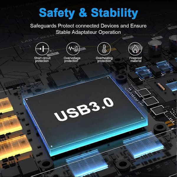 USB C - USB OTG 3.0 -sovitin - USB Type C uros - USB A naaras -sovitin nopea synkronointi yhteensopiva Google Pixelin/Chromebookin, MacBook Pron, Huawei P20/P30:n kanssa