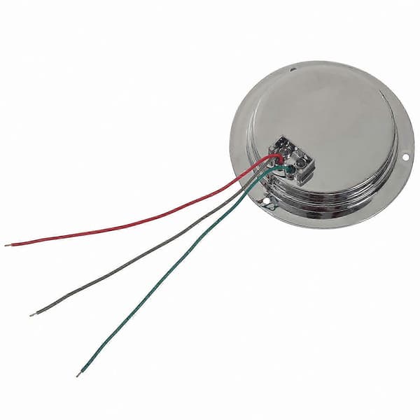 4 kpl 4\" pyöreitä LED-perävaunuvaloja, punainen, 24 LEDiä, vedenpitävä, kromilaippakiinnitys Red